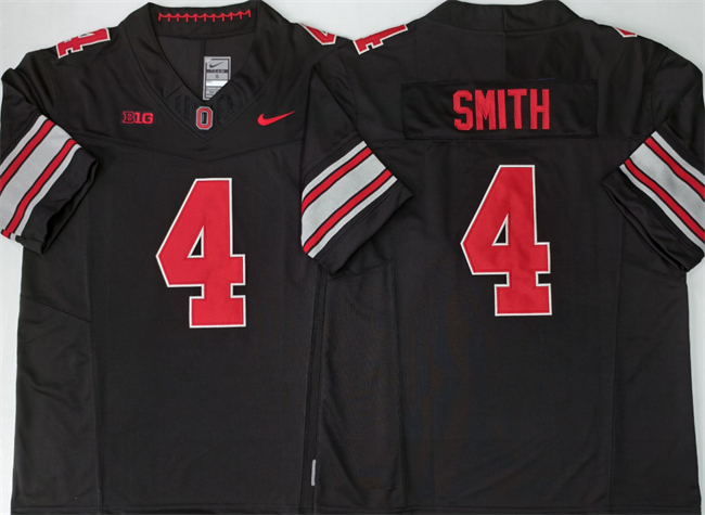 Men's Black Ohio State Buckeyes #4 Jeremiah Smith 2026 F.U.S.E. Limited Stitched Jersey